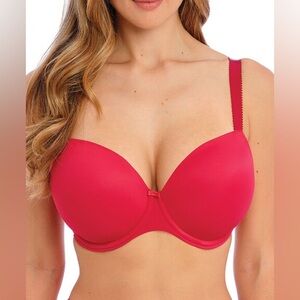 Fantasie Smoothease Moulded T-Shirt Bra - Red - 32I